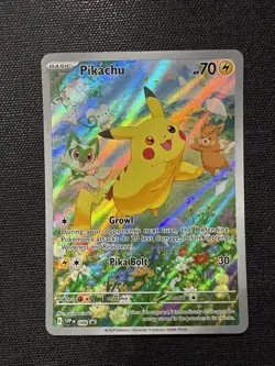 Pokemon TCG Pikachu SVP 088 2024 Paldea Adventure Chest Black Star Promo - NM - Image 1