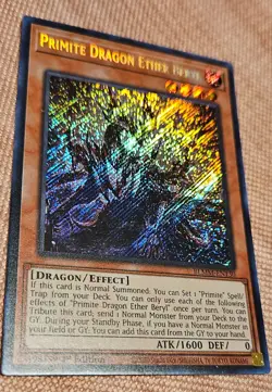 1x Yu-Gi-Oh! Primite Dragon Ether Beryl - BLMM-EN130 - Secret Rare - 1st Ed - NM - Image 1