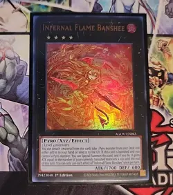 Infernal Flame Banshee AGOV-EN043 Ultra Rare 1st Ed Mint YuGiOh Age of Overlord - Image 1