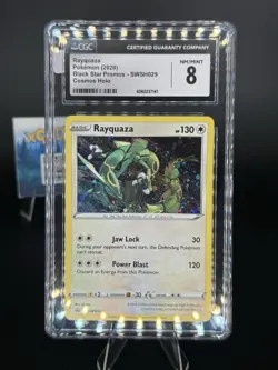 Rayquaza SWSH029 Holo Black Star Promo Card Sword & Shield SWIRL! See Third Pic - Image 1