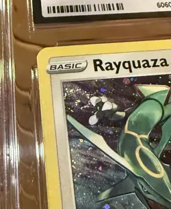 Rayquaza SWSH029 Holo Black Star Promo Card Sword & Shield SWIRL! See Third Pic - Image 3