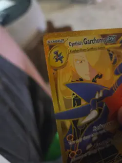Cynthia's Garchomp EX Gold Hyper Rare Card 241/182 Destined Rivals - Image 3