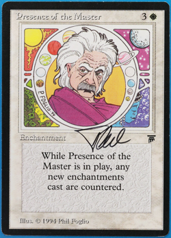 Presence of the Master Legends NM White Uncommon SIGNED CARD (505003) ABUGames - Image 1