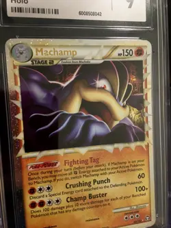 Machamp (Prime) 95/102 HeartGold Soulsilver Triumphant Holo, Pokemon card, CGC 9 - Image 3