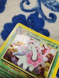 Pokemon TCG Meganium Neo Genesis Holo Rare Card 10/111 MOD PLAYED - Image 3