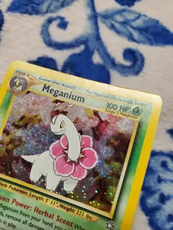 Pokemon TCG Meganium Neo Genesis Holo Rare Card 10/111 MOD PLAYED - Image 4