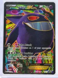 Gengar EX 114/119 Full Art Ultra Rare - Phantom Forces - Pokemon Card NM/M - Image 1