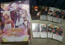 Naruto Card CCG Binder Lot W/ Goddess Story Akatsuki Pain Deva 1st Sasuke Uchiha - Image 1