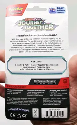 Pokemon TCG Journey Together Scraggy Booster Checklane Blister Pack Sealed Card - Image 2