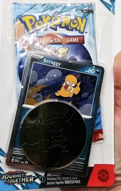 Pokemon TCG Journey Together Scraggy Booster Checklane Blister Pack Sealed Card - Image 3
