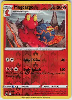 Pokemon Magcargo 035/264 SWSH08: Fusion Strike NM Reverse Holo card - Image 1