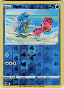 Pokemon Shellos 039/196 SWSH11: Lost Origin NM Reverse Holo card - Image 1