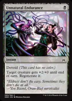 Unnatural Endurance - Light Play MTG Oath of the Gatewatch - Image 1