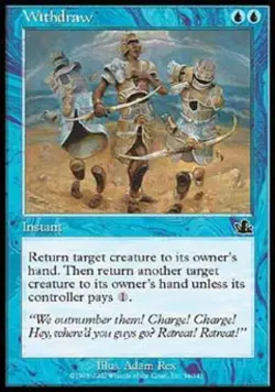 Withdraw - Medium Play MTG Prophecy - Image 1