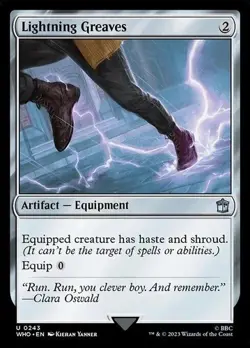 Lightning Greaves - 243 - NM - Universes Beyond: Doctor Who - MTG pack fresh - Image 1