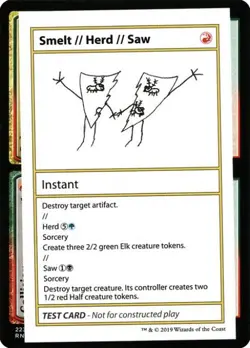 Smelt / Herd / Saw (No PW Symbol) - Near Mint MTG - Image 1