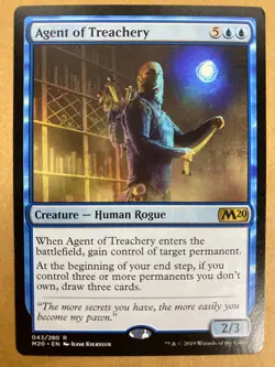 MTG 1x Agent of Treachery # 43 Core Set 2020 M20 Magic the Gathering Card x1 NM - Image 1