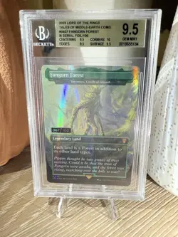 Mtg LOTR Serial 67/100 Fangorn Forest BGS 9.5 - Yavimaya, Cradle of Growth - Image 1