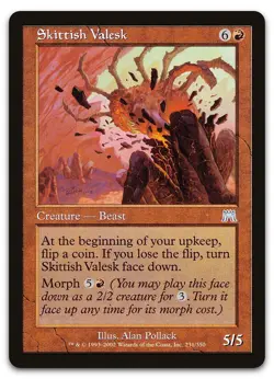 Skittish Valesk #231 (NM) Onslaught ONS Magic MTG - Image 1