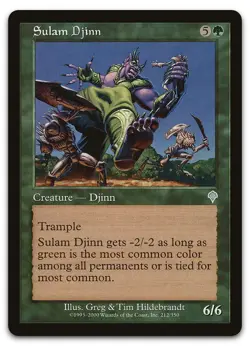 Sulam Djinn #212 (NM) Invasion INV Magic MTG - Image 1