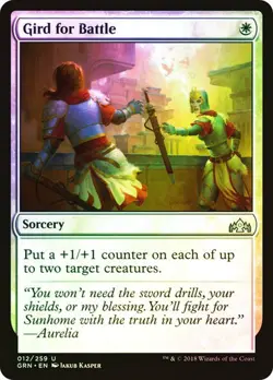 Gird for Battle #12 Guilds of Ravnica O25 MTG MAGIC SORCERY FOIL - Image 1