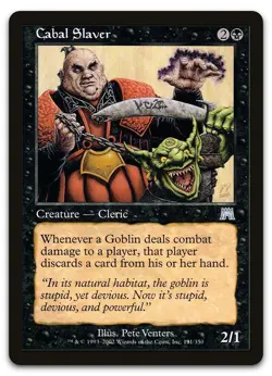 Cabal Slaver #131 (NM) Onslaught ONS Magic MTG - Image 1