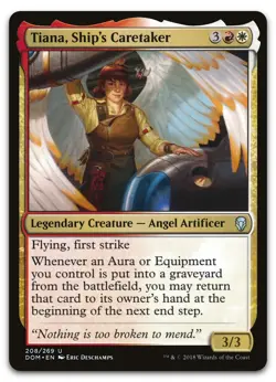 Tiana, Ship's Caretaker #208 (NM) Dominaria DOM Magic MTG - Image 1