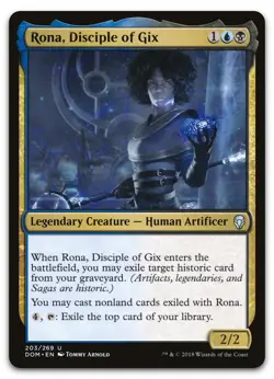 Rona, Disciple of Gix #203 (NM) Dominaria DOM Magic MTG - Image 1