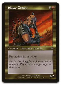 Shivan Zombie #271 (NM) Invasion INV Magic MTG - Image 1