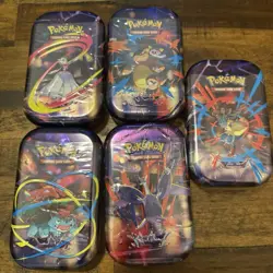 Pokemon TCG: Mega Evolutions, Mini Tin Art Set All Artworks Sealed - Image 1