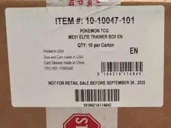 Pokemon TCG Mega Evolution ME01 ETB Sealed Case - 10 ETBs - Image 1