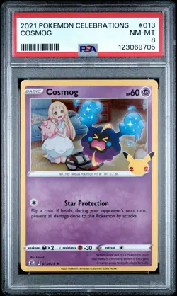 2021 POKEMON CELEBRATIONS #013 COSMOG PSA 8 - Image 1