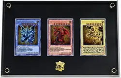 YuGiOh TCG 25th Anniversary Stainless Steel Egyptian God Cards Commemorative KW - Image 1
