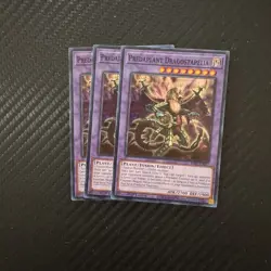 Yugioh x3 Predaplant Dragostapelia RA01-EN027 Super Rare 1st Edition NM - Image 2