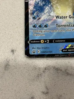Blastoise V SWSH101 Black Star Promo Pokemon Sword & Shield Ultra Rare NM/M Card - Image 5