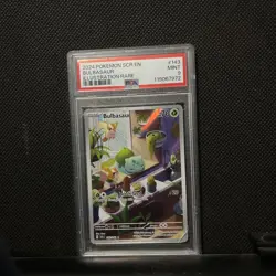 Bulbasaur Holo Illustration Rare Card 143/142 Sv07 Stellar Crown PSA 9 - Image 1