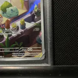 Bulbasaur Holo Illustration Rare Card 143/142 Sv07 Stellar Crown PSA 9 - Image 3