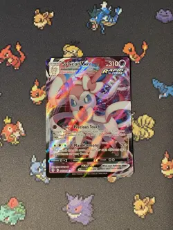 Pokemon Cards Sylveon VMAX 075/203 Ultra Rare Evolving Skies - (NM) - Image 1