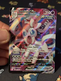 Pokemon Cards Sylveon VMAX 075/203 Ultra Rare Evolving Skies - (NM) - Image 2