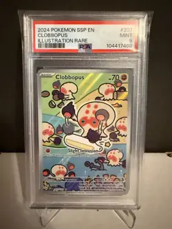 Clobbopus 207 2024 Pokemon Surging Sparks Illustration Rare PSA 9 MINT Card - Image 1