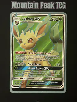 NM Leafeon GX 139/156 Full Art - Ultra Prism - Pokemon Card - Image 1