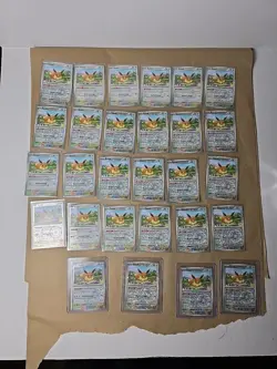 X28 Eevee Pokemon Day 2025 Reverse Cosmos Holo 074/131 Lot of 28 Cards NM - Image 1