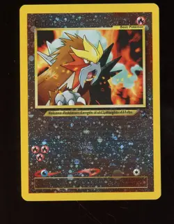 Pokemon Card Entei Black Star Movie Promo #34 SEALED 2001 Reverse Holo - Image 1