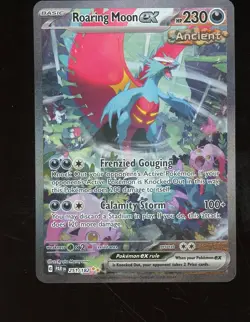Roaring Moon Ex 251/182 SV: Paradox Rift SIR Pokemon TCG Card - Image 1