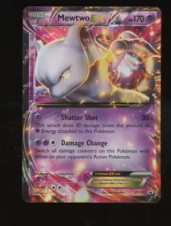 Pokemon Mewtwo EX XY Black Star Promos Holo Card XY107 - Image 1