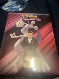 Giovanni Mewtwo Pokemon Card Binder With cards Inside - Image 1