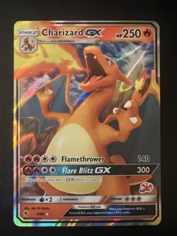 Pokemon TCG Charizard GX Holo Ultra Rare Card Hidden Fates 9/68 - Image 1