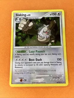 Slaking 16/127 Platinum Holo Rare Holofoil Pokemon Card NM - Image 1