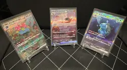 (US SELLER) JPN 151 Charizard Blastoise Venusaur Ex SAR AR Pokemon Card 151 NM - Image 1