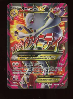M Mewtwo EX Full Art Holo Card 160/162 Breakthrough Series Pokemon TCG - Image 1